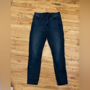 Mother the Looker high rise crop skinny jeans